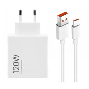 Carregador Xiaomi 120W HyperCharge USB-A Branco