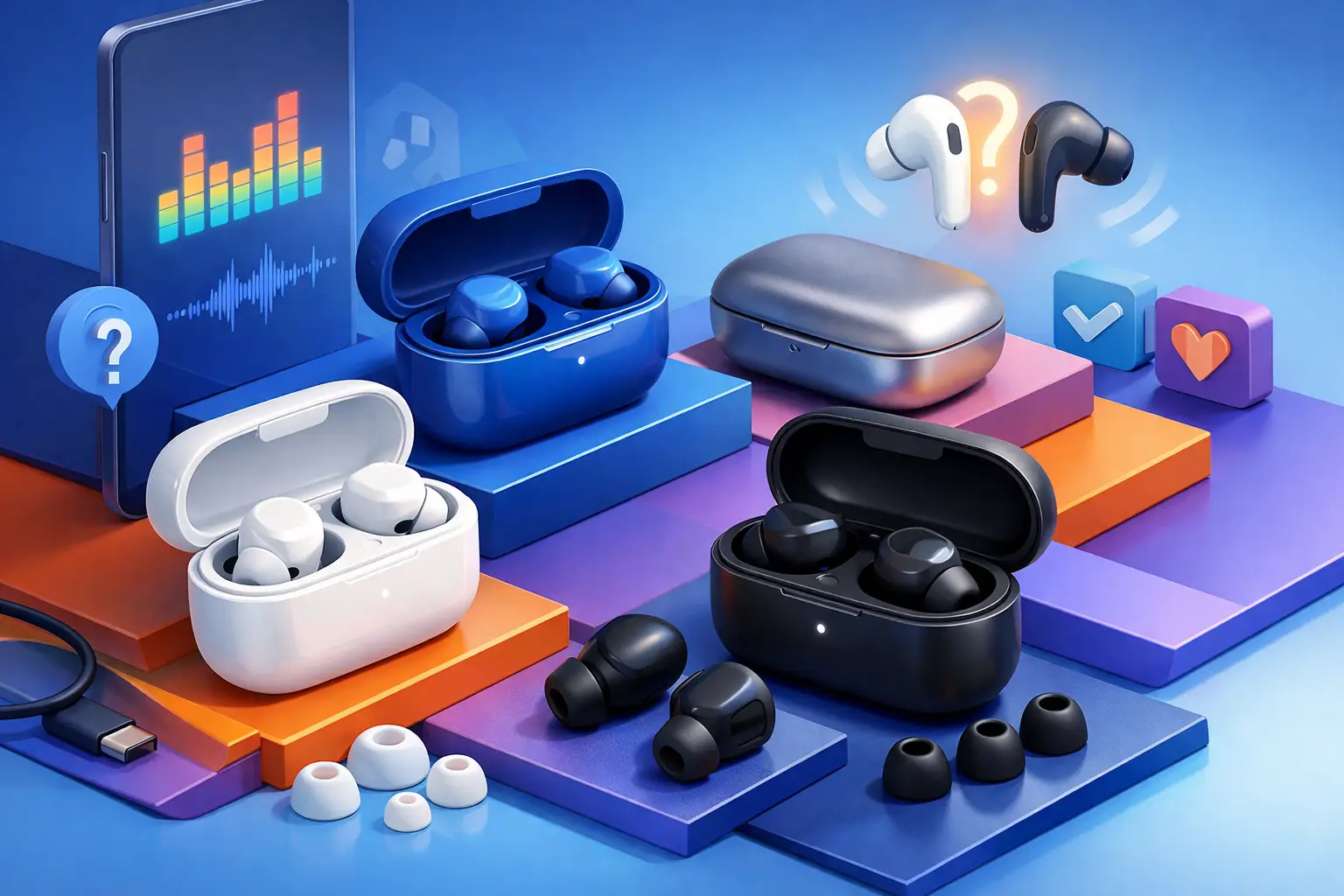 Guia de compra de earbuds para acertar à primeira