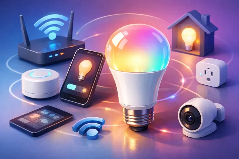 Como funciona uma lâmpada inteligente Wi-Fi?